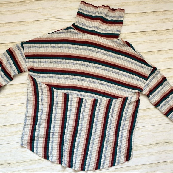 Anthropologie Saturday Sunday Striped Turtle Neck - Picture 6 of 10